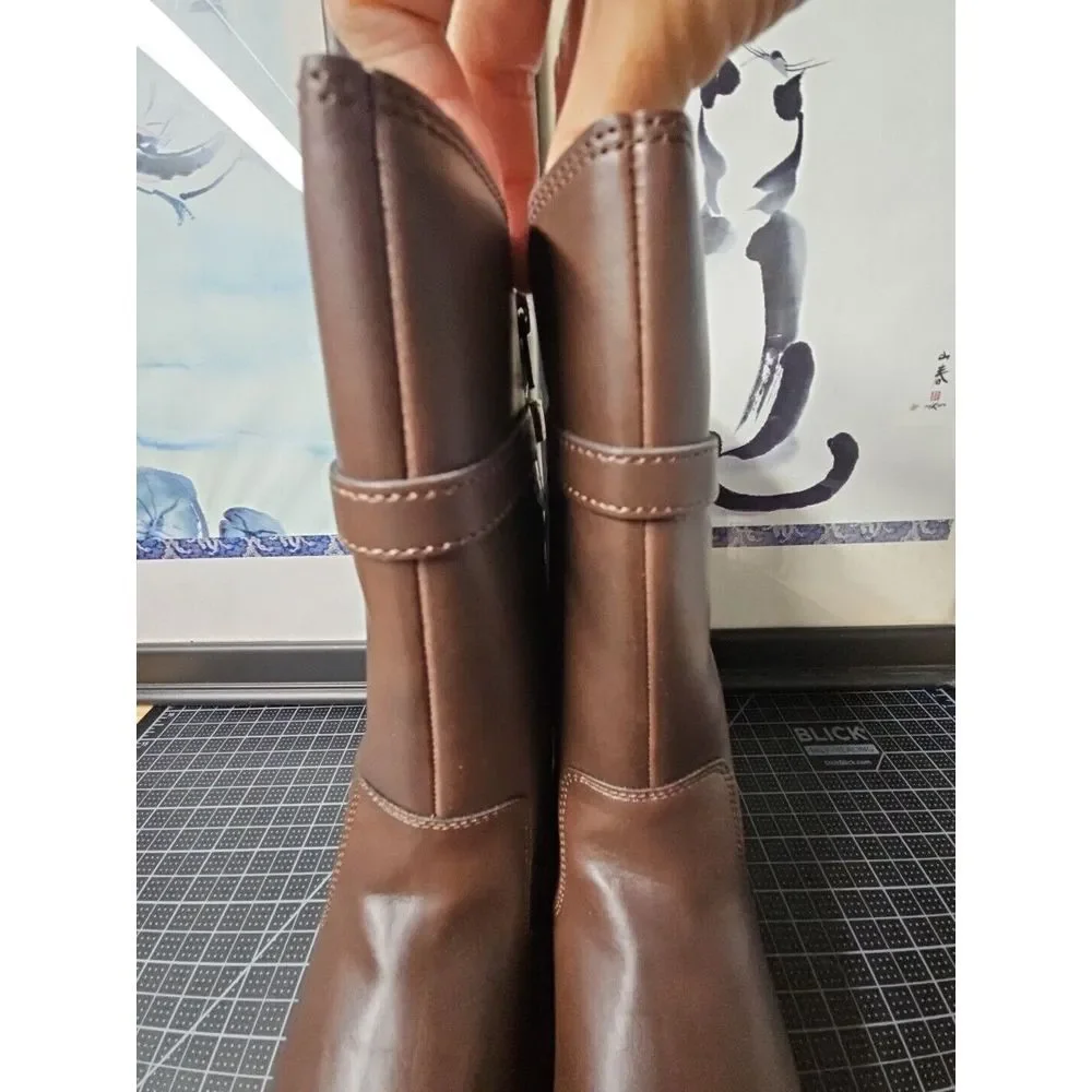 Stride‎ Rite Kids UK4/ US 5M Big kid BROWN Josephine Boots youth girl